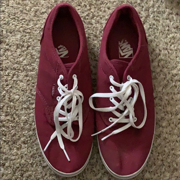 Vans Shoes - Burgundy vans size 10